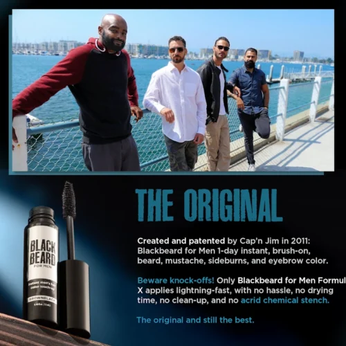 the original Blackbeard for men brush-on beard color