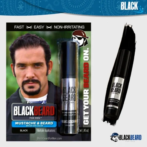 Blackbeard for men black brush-on beard color