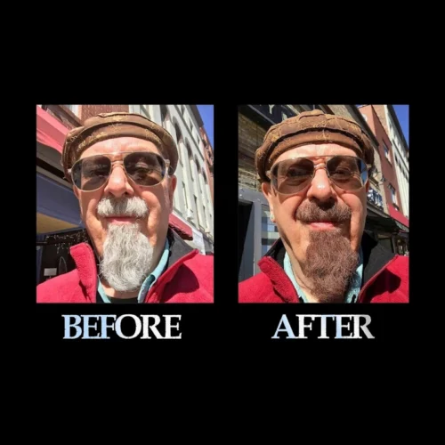 Blackbeard for men brown auburn before and after