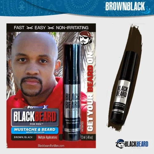 Blackbeard For Men Brownblack brush-on beard color