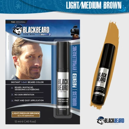 Blackbeard For Men Light/Medium Brown